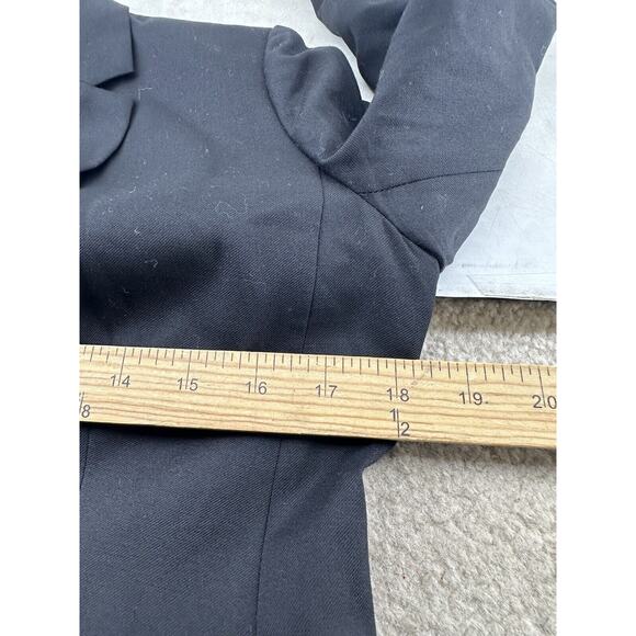 J. Crew Size 4 Women Super 120s Blazer 100% Wool Jacket Black Lined 38-2 - Picture 8 of 8